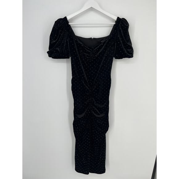 TUCKERNUCK O.P.T Black Felina Midi Dress NWT Size Small - Picture 9 of 10